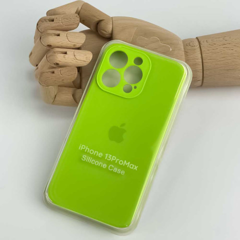 Чохол Silicone Case Full Camera на iPhone 13 Pro Max Juicy green
